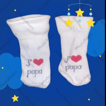 Chaussette blanche bébé