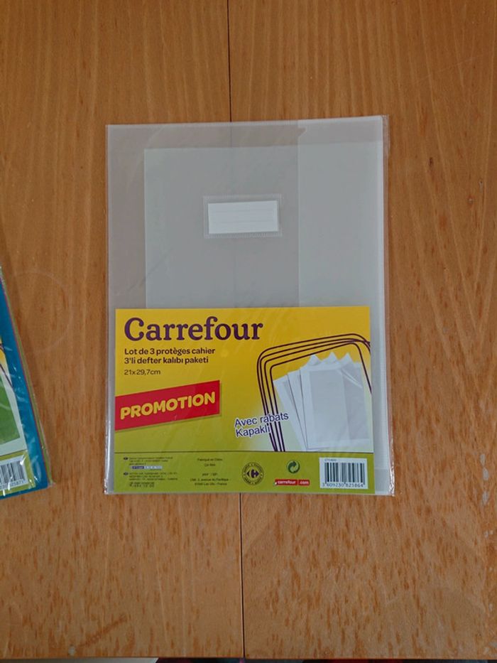 Lot de 3 protège-cahier grand format