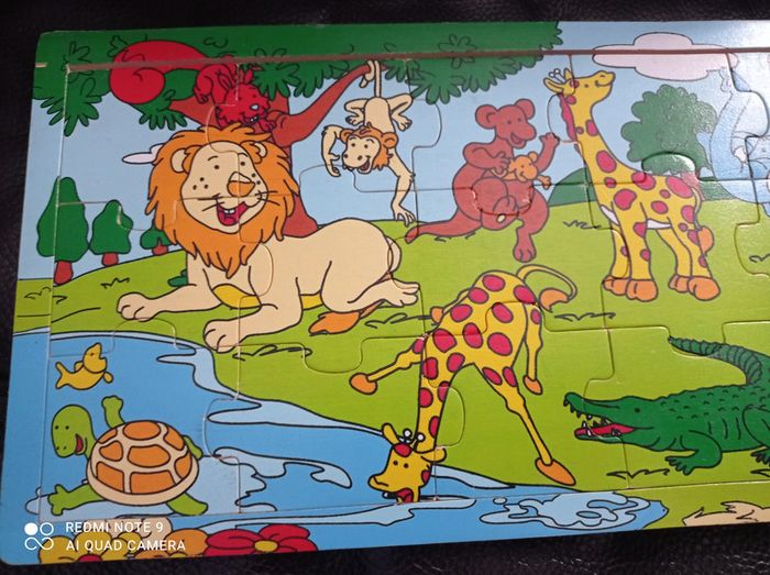 Puzzle en bois animaux, 21 pièces - photo numéro 3