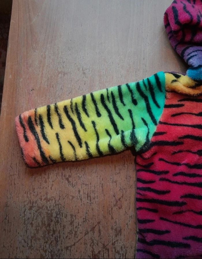 Pyjama pilou pilou polaire tigre multicolore 12mois - photo numéro 2