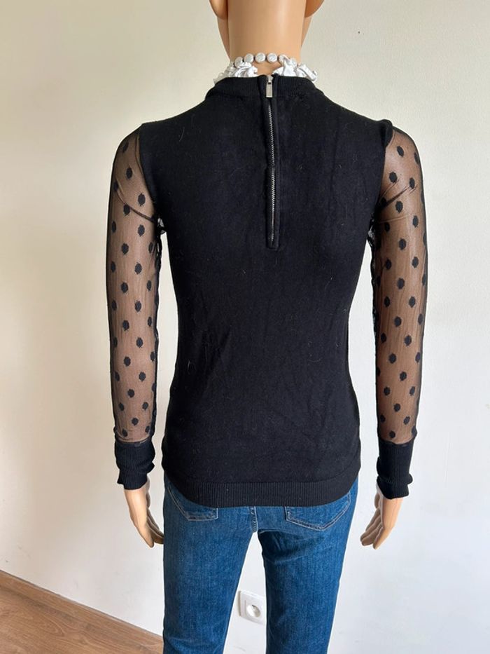 Pull noir et blanc Morgan taille XS bon état - photo numéro 7
