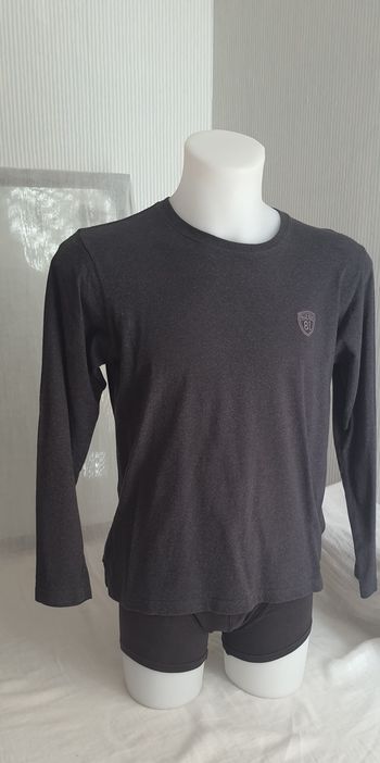 Tee-shirt homme gris "Olly Gan" taille XL