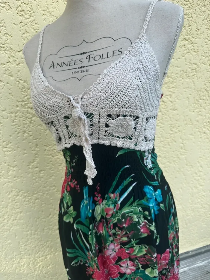 🌸 Robe longue à fines bretelles - Taille S - photo numéro 8