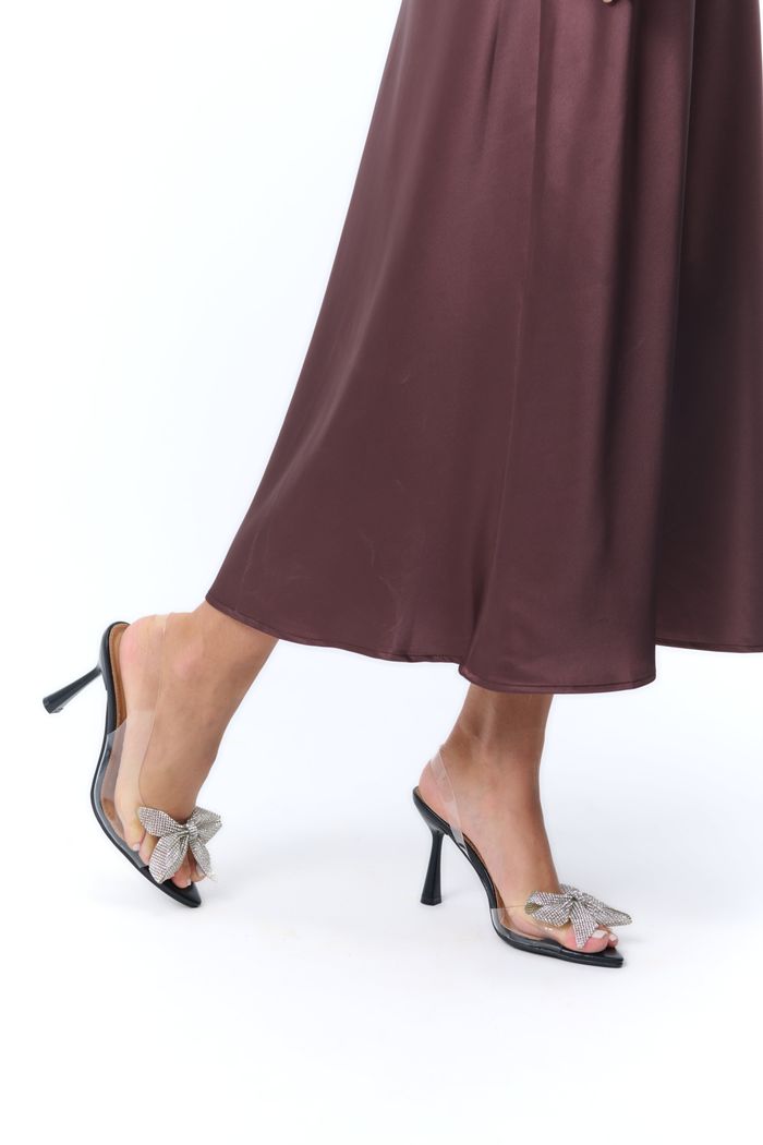 sandales talon transparent