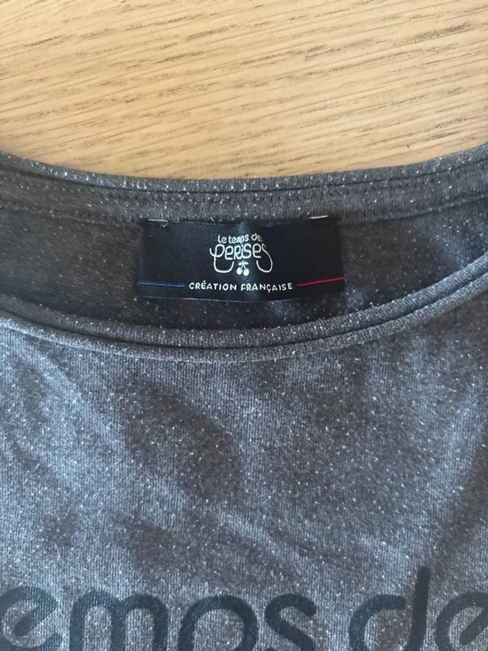T shirt effet used Le Temps des Cerises XS - photo numéro 2