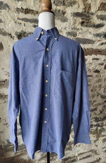 Chemise à petits carreaux bleu blanc Springfield Taille M/3