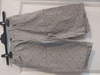 bermuda short gris 12 ans