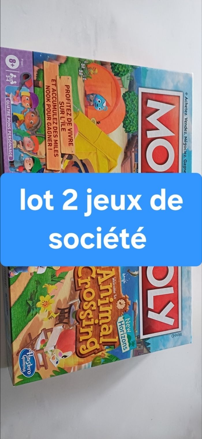 Lot 2 jeux de société : monopoly et cluedo