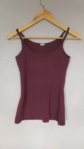 Top bretelles femme bordeaux de marque PIMKIE