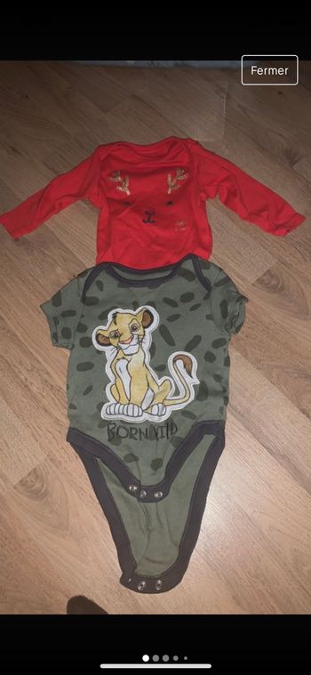Lot de 2 bodies 3mois