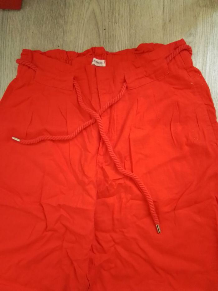 Pantalon fluide rouge - photo numéro 4