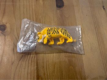 Tigre lego du set 60162, Cat, Large (Tiger) with White Muzzle and Black Nose and Stripes Pattern