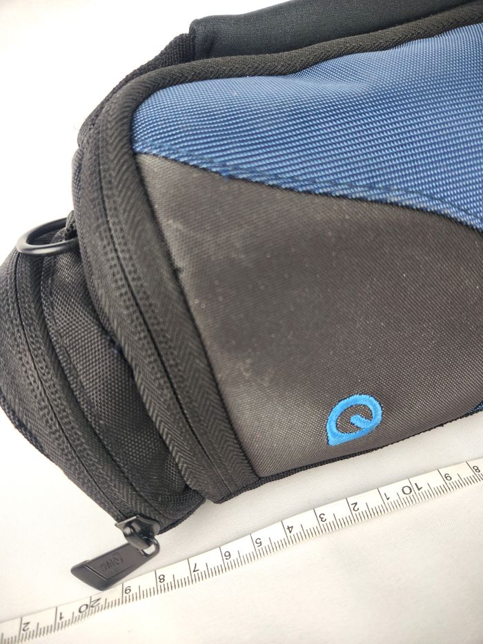 Sacoche Appareil Photo Q-PAC - 3 Compartiments - Bleu & Noir - photo numéro 7