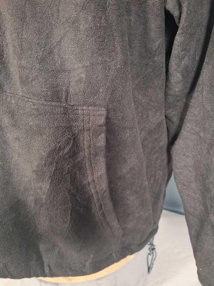 Veste à capuche reebok vintage / homme - noir / taille XL / brodé (185) - photo numéro 4