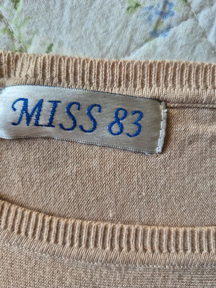 Pull femme beige imprimé 38 Miss 83 - photo numéro 6