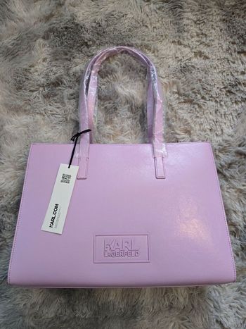 Sac cabas Karl Lagerfeld rose lilas – Neuf avec étiquette & dustbag