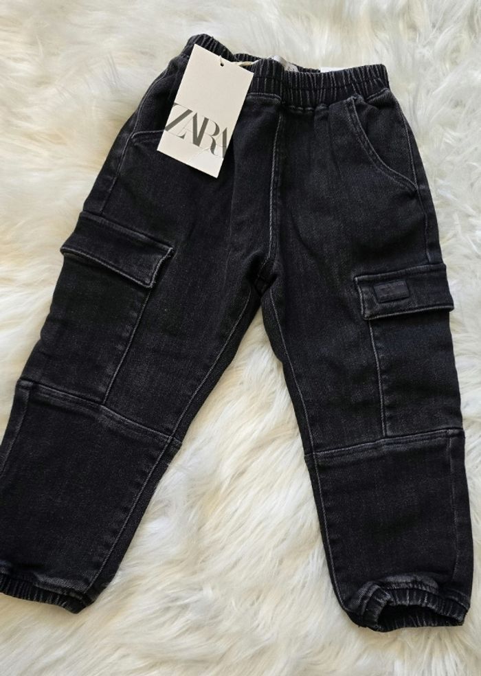 NEUFS (non portés) 🏷💙😍🤩superbe ensemble teeshirt mc et jeans jogger cargo  36mois/3ans garçon 🤩😍💙 - photo numéro 3