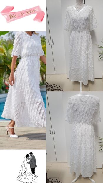 Robe De Mariée Boho Boheme Blanche Plumes