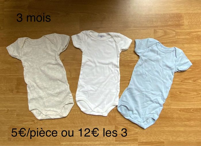 Lot de bodies - Petit bateau