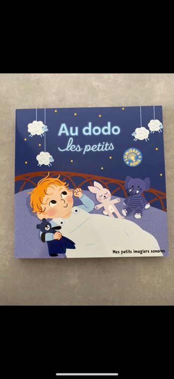 Livre sonore et lumineux Au dodo les petits