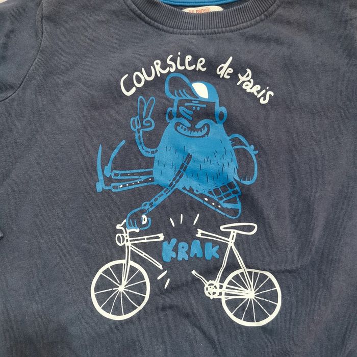 Pull marine du pareil au même 5ans 110cm - photo numéro 2