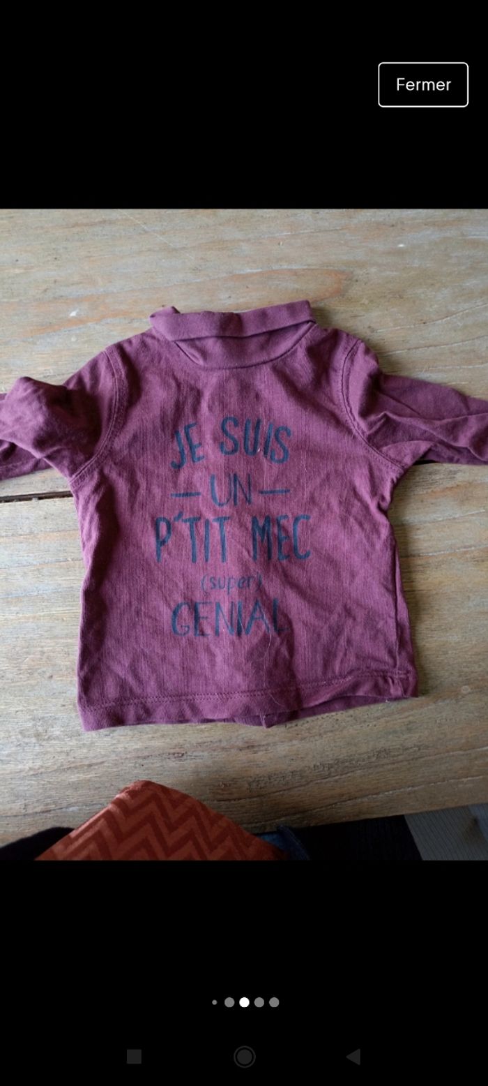 Lot 10 tee-shirts manches longues 3 mois - photo numéro 9