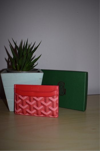 Porte carte goyard rouge