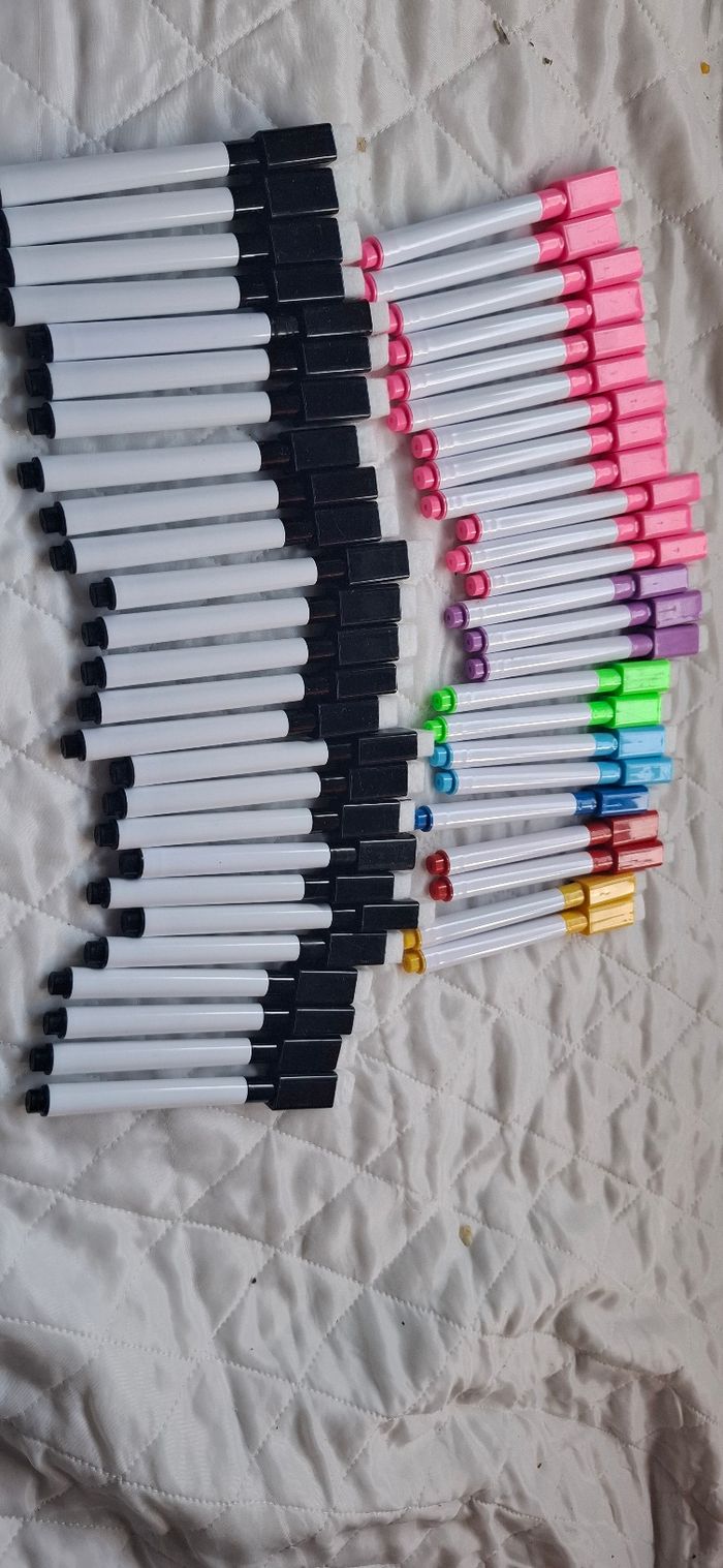Lots des 50 pièces feutre Effacable  26 - photo numéro 7