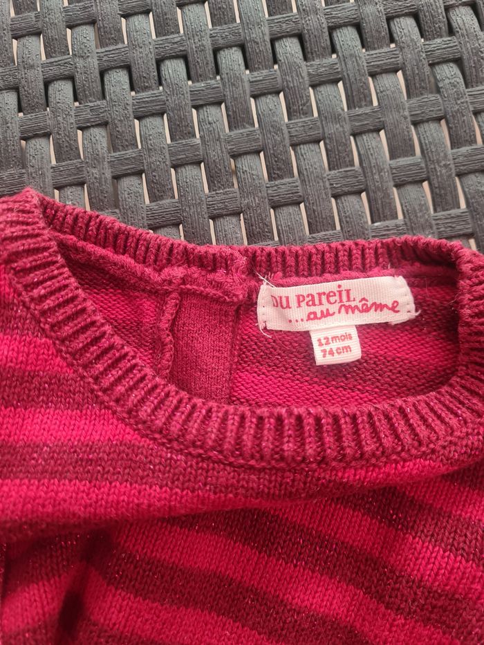 Robe. Du pareil au même. 1 an. Rouge. - photo numéro 4