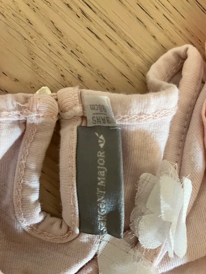 Salopette courte en jeans + haut sans manche 3 ans Sergent Major - photo numéro 7