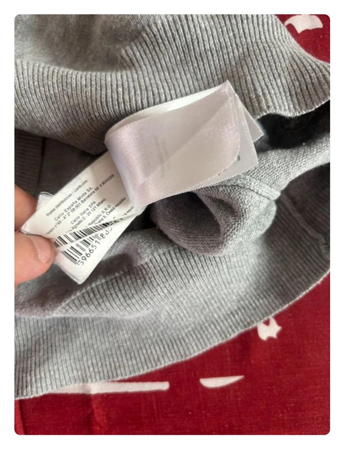 Sweat col V Celii taille S gris - photo numéro 9