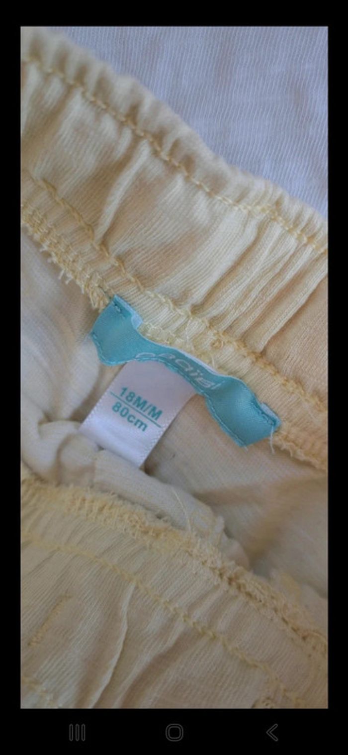 Ensemble jaune et blanc Obaïbi 18 mois - photo numéro 6