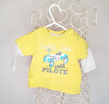 T-shirt pilote gémo 6 mois
