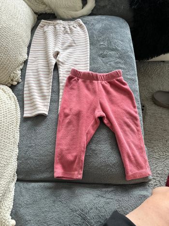 2 pantalons de pyjama fille 24 mois