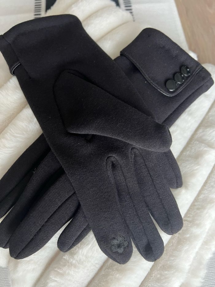 Gant noir élégant femme taille s - photo numéro 2