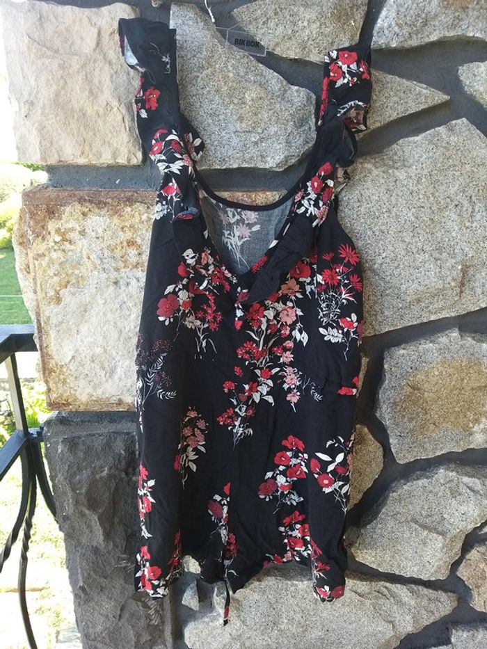 Combishort femme rouge et noire