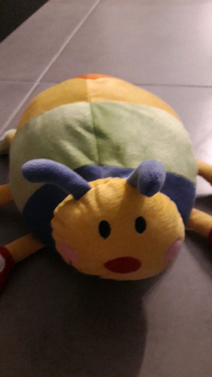 Grande peluche Chenille colorée - photo numéro 5