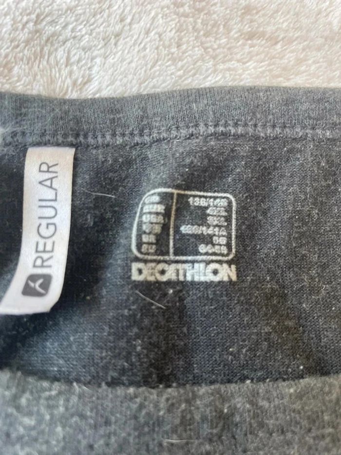 Haut t-shirt de sport à manches courtes noir gris foncé uni basique simple 4XL - photo numéro 4