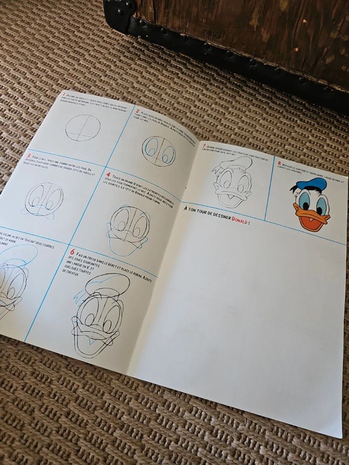 Livre je dessine Donald et daisy vintage - photo numéro 12