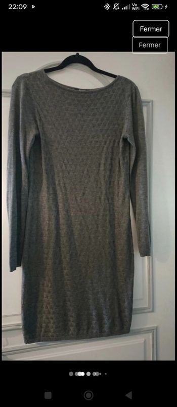 Robe pull grise