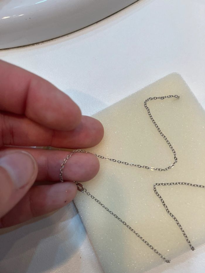 Collier argent motif fleurs - photo numéro 2