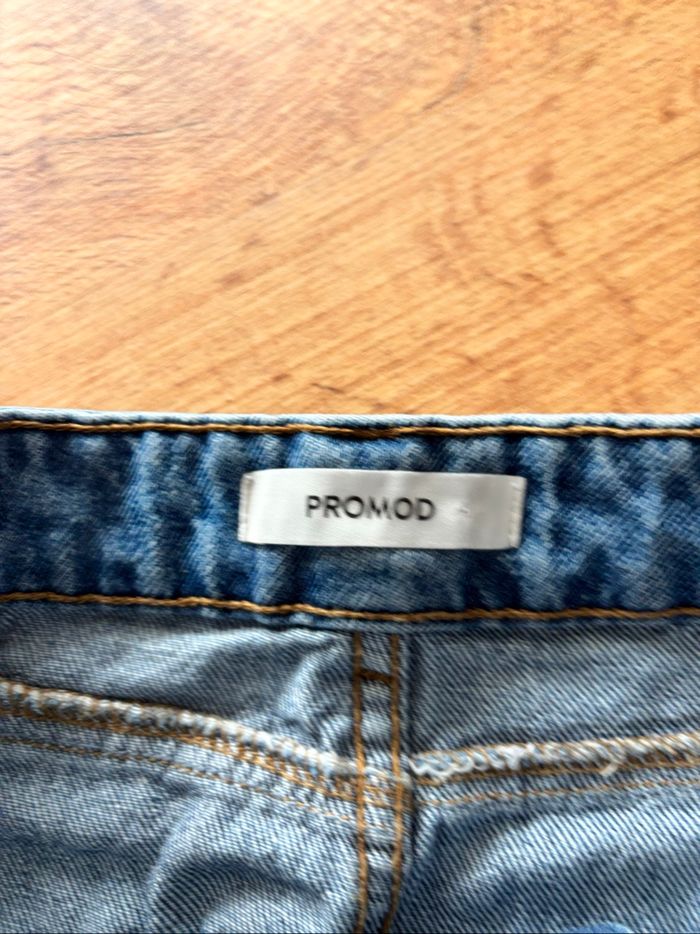 Jupe jean mi longue bleu femme Promod taille 38 - photo numéro 2