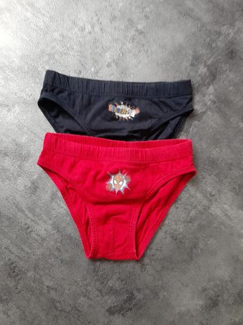 2 slips spiderman 100% coton