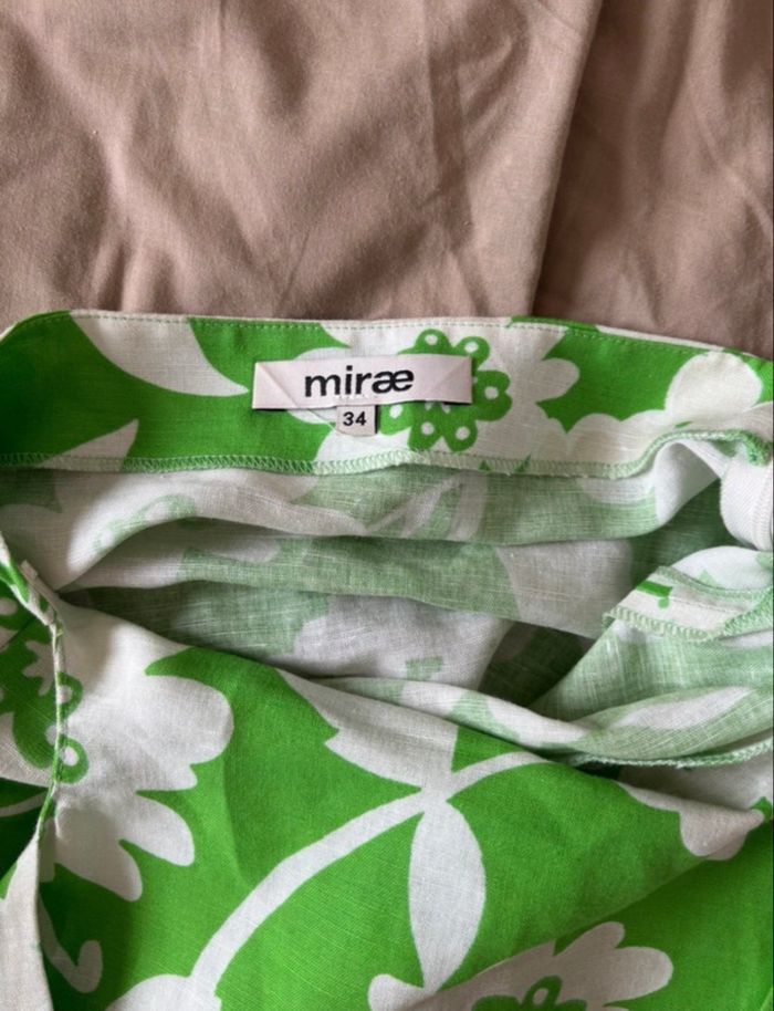 Robe verte et blanche imprimée - photo numéro 2