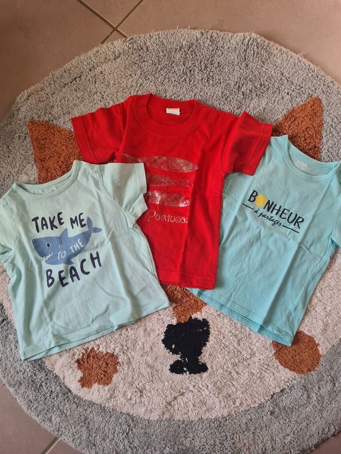 Lot de 3 t-shirts- 12mois