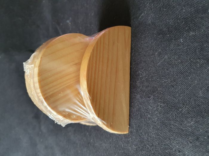 Set de 4 sous de verre en bois et liège avec support Neuf sous blister - photo numéro 2