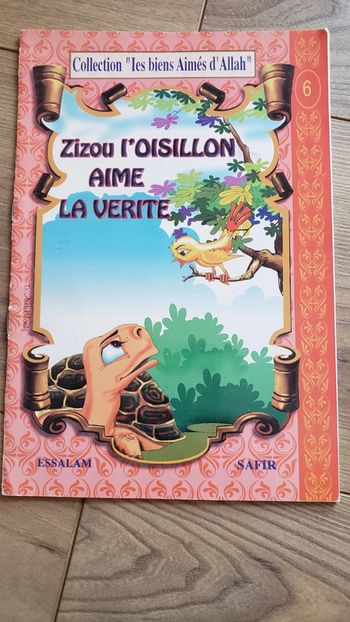 Livre Zizou l'oisillon aime la vérité