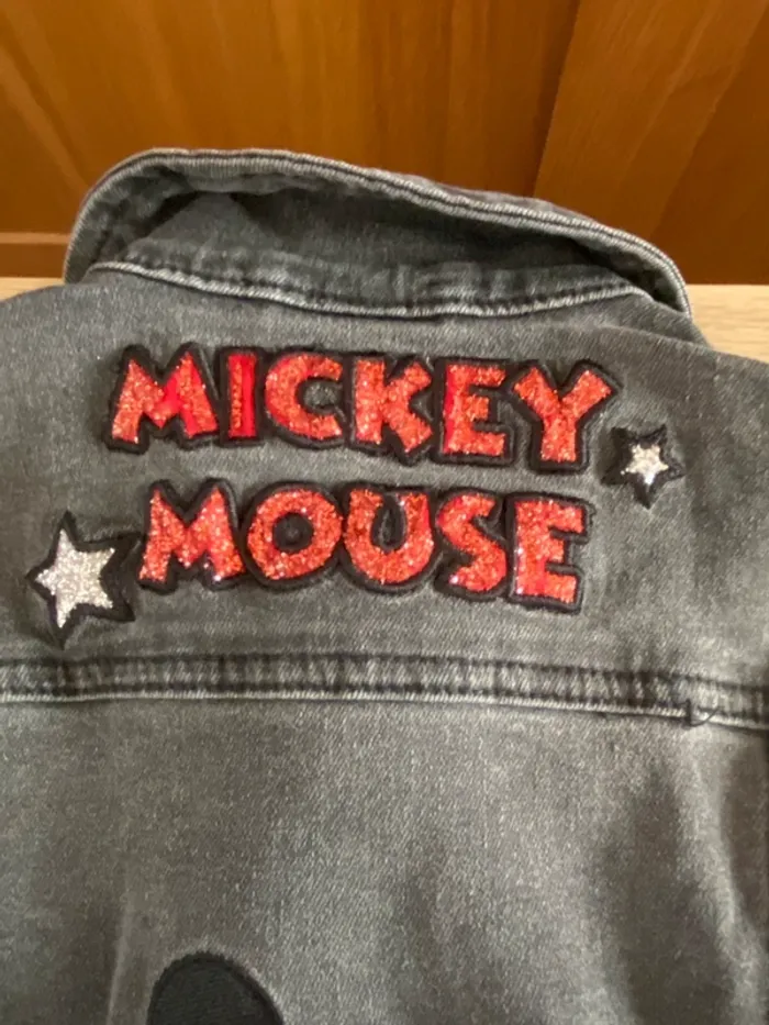Veste jean Mickey mouse Disney Primark noire fille 7 8 ans - photo numéro 9