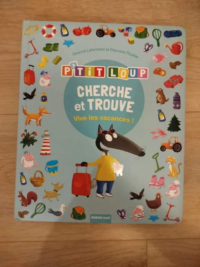 Cherche et trouve "P'tit loup vive les vacances"
