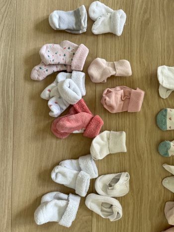 Lot chaussettes fille 2-6mois